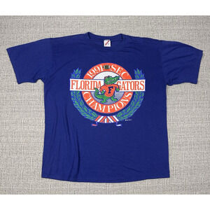 Vintage Florida Gators Football 1991 SEC Champions Mascot Albert Sz XL Made USA